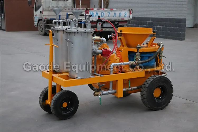 Gaodetec GSZ3000A 5m3/h pneumatic Shotcrete Machine for sale